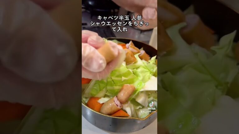 10万回再生⁉️1番簡単なポトフの作り方 #ショート #shorts #ライフハック #lifehacks #簡単レシピ