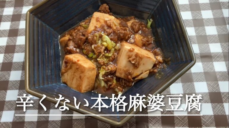 辛くない本格麻婆豆腐