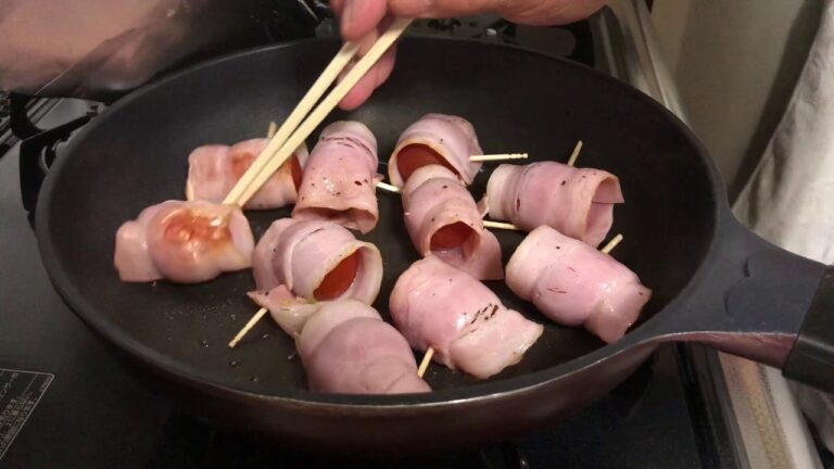 お弁当にもつまみにも◎【トマトのベーコン巻き】☆子供も喜ぶ☆