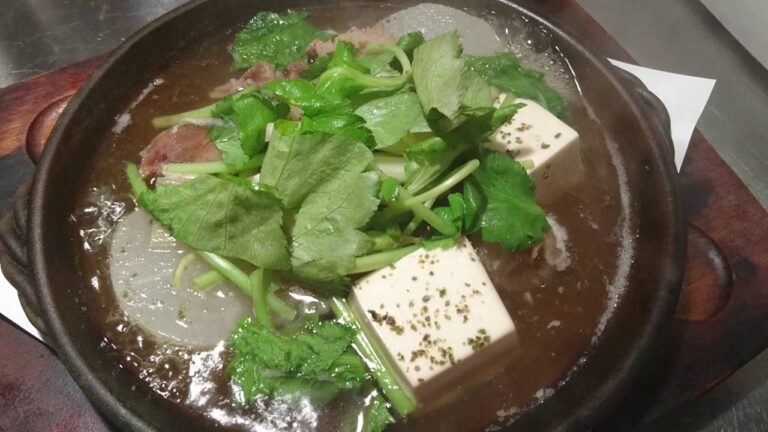 国産牛すじ肉有機大根の煮込み