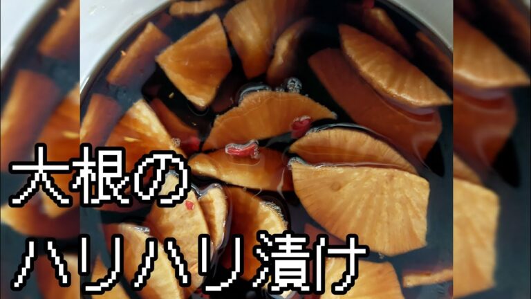 【大根レシピ】➃甘辛さがクセになる　大根のハリハリ漬け