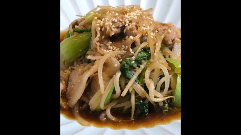 豚バラもやし炒め | 10分で完成 / 包丁いらずで超簡単 #Shorts