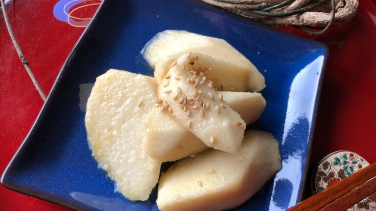 苦手な人も好きになる❗【長芋（山芋）の漬物】和辛子醤油漬けのレシピ🍚和辛子は抗菌作用あり⏰出来上がりまで2.5時間～