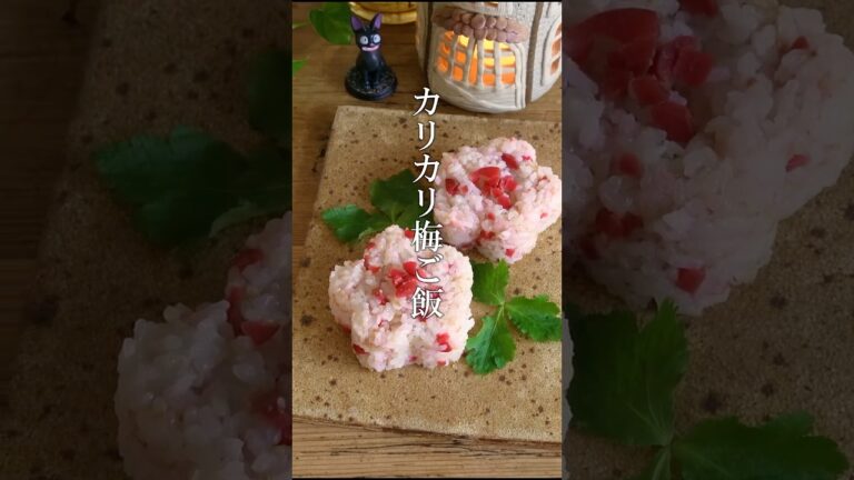 【簡単】カリカリ梅ご飯 #趣味は暮らし #レシピは説明欄にあります