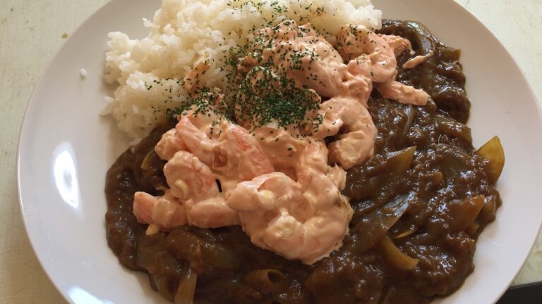 【海老てんこ盛り】エビマヨカレー【まろやかピリ辛】