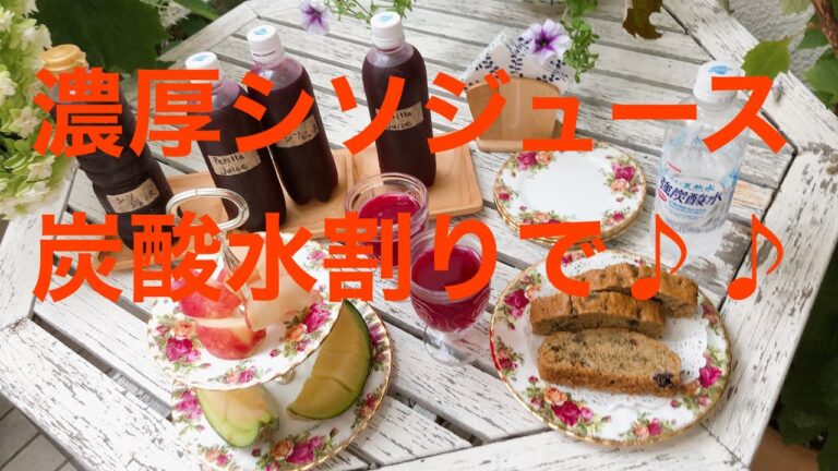 ＃手作り家庭料理主婦vlog #濃厚シソジュース　#Japanese