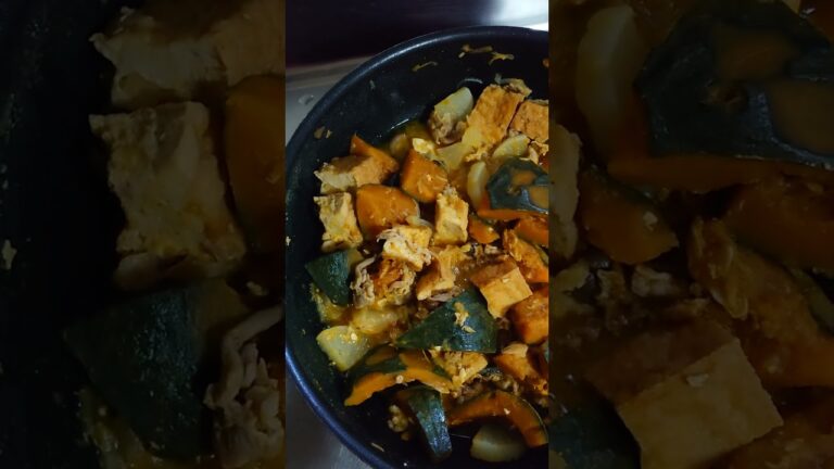 リメイク料理ってさいごのさいごまですてきでいられる　和食ってかぼちゃってあつあげってだいこんって目でみてもえがおになれるね👮にっかぁっごはんにあうおかずシリーズ