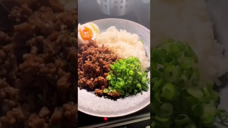 これ何円ですかね？コメントしてね！【ひき肉で作る激うまルーロー飯🥩】#shorts #料理 #料理動画