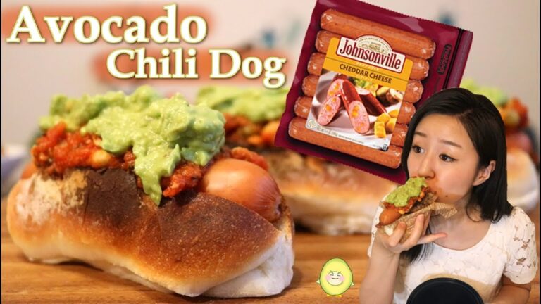 【cooking】ジョンソンヴィルを使ってプリップリ♪アボカドチリドッグの作り方🥑