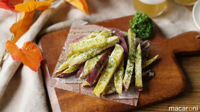 思わずパクパク！のり塩さつまいもスティック の レシピ 作り方