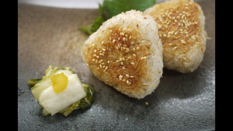 #37　『じゃこの焼きおにぎり』トースターで焼きおにぎり！【簡単/料理】☆夜食に美味しい！☆