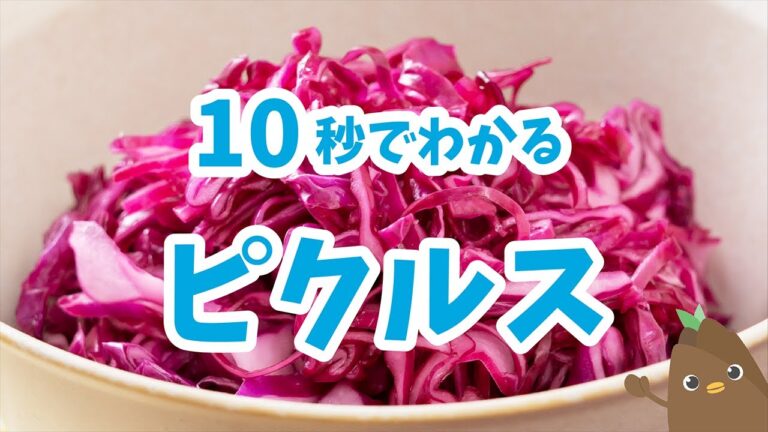 10秒でわかる💡ピクルス【たべドリの料理入門ドリル】
