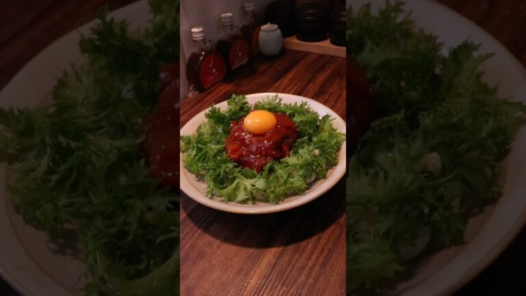 韓国人が作るマグロユッケビビンバ