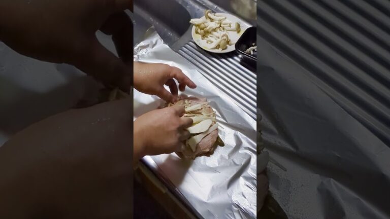 鶏むねとレモンのホイル焼き