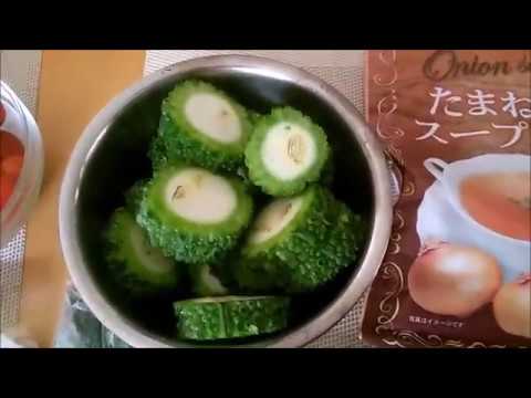 そうめんとゴーヤ天ぷら