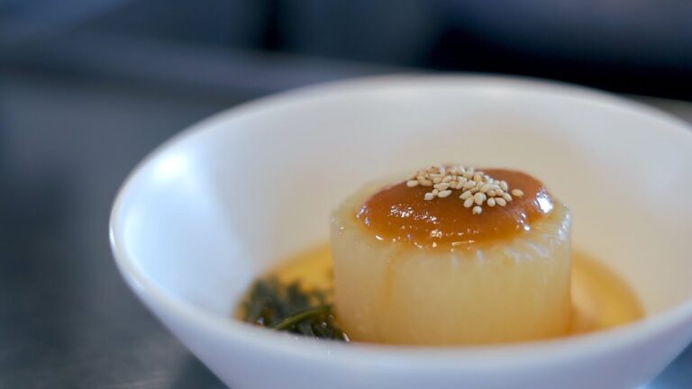 ふろふき大根の作り方【Simmered radish with miso sauce】ふろふき大根 味噌 レシピ