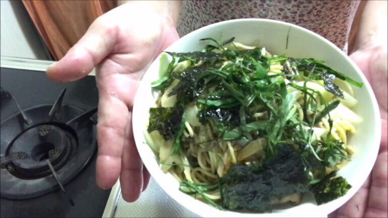 パスタレシピ　白だしのきのこ和風パスタ