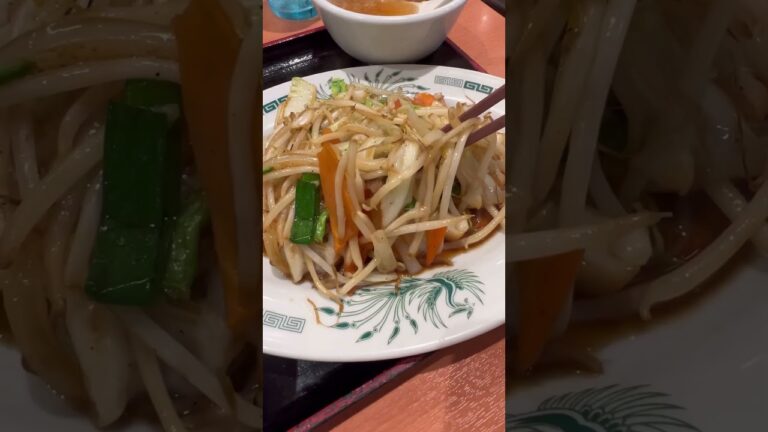 日高屋京成津田沼店で野菜炒め定食を食べる #野菜炒め　#日高屋