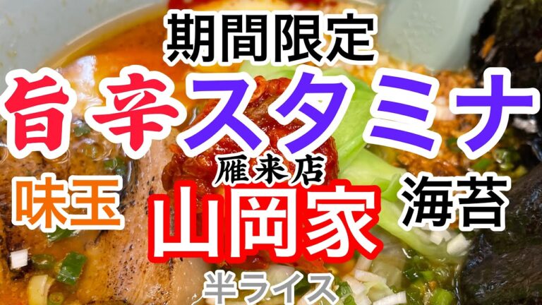 山岡家旨辛スタミナラーメン【一人飯】【飯テロ】【暇つぶし】【ASMR】【ラーメン