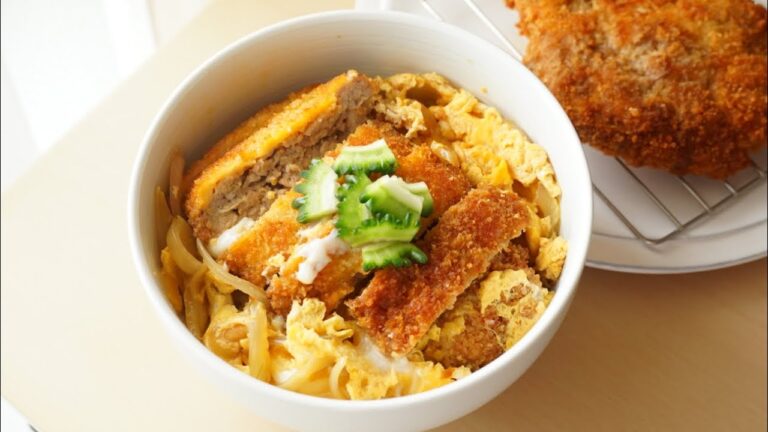 【豚こま消費レシピ】豚肉のこま切れでカツ丼を作ってみました！とんかつレシピ　かつ丼の作り方　【美味しい】【節約】
