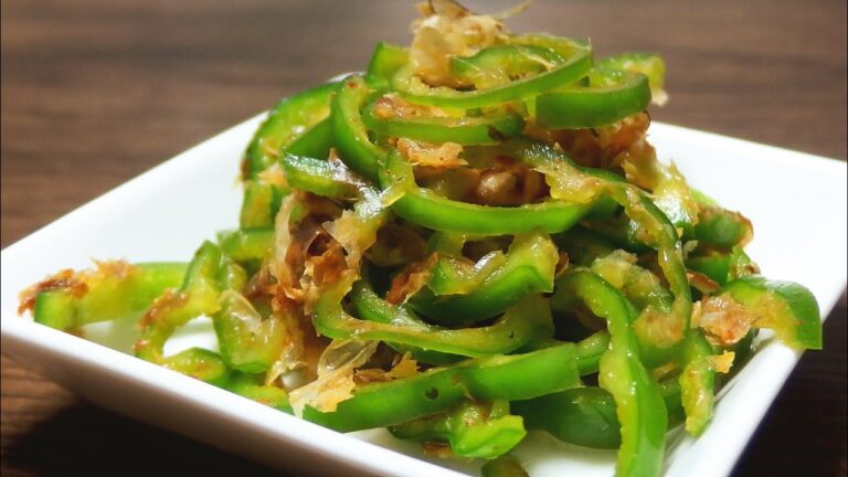 ピーマンのラー油和え｜減塩でも頼れる食べるラー油！