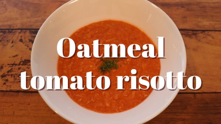 【ダイエットメニュー】朝食にぴったり！オートミールトマトリゾット/Oatmeal tomato risotto