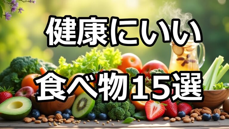 【健康に長生き】健康寿命が伸びる体に良い食べ物15選