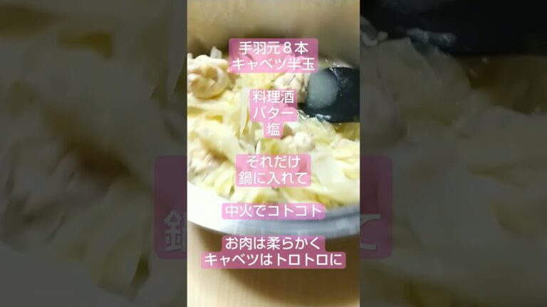 #shorts #vlog #キャベツ #手羽元 #簡単レシピ