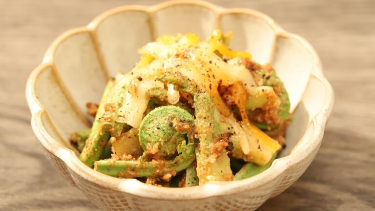 ごまが香る！タラの芽とこごみのごま味噌和えの作り方 | how to make wild vegetables with sesame sauce