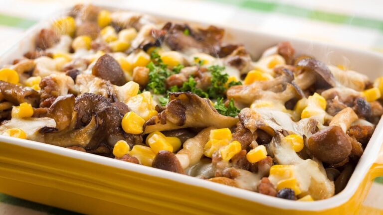 きのこの味噌そぼろドリア