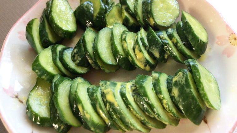 きゅうりの簡単辛子漬け