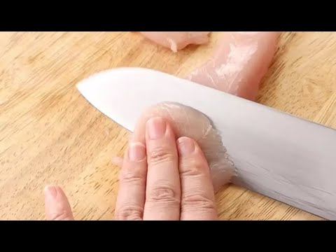 鶏ささみのそぎ切り【やりかたのヒント】