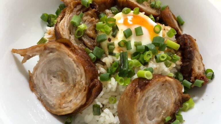【めちゃ旨】超おすすめ！薄切り豚バラ肉でなんちゃってチャーシュー【丼】