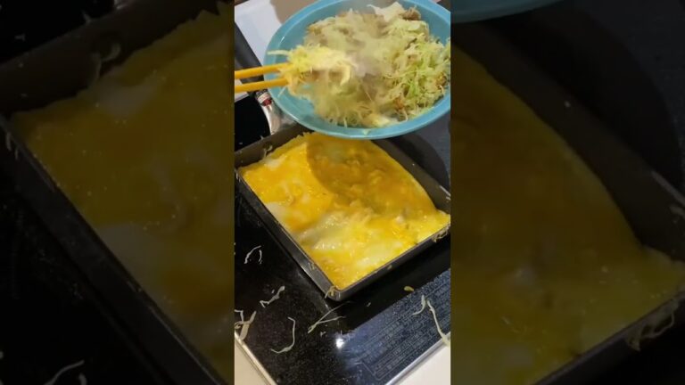 コンビニキャベツと卵と豚肉。#とんぺい焼き #ケトジェニックダイエット #ケトジェニック