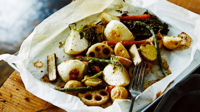 グリル野菜のビネガードレッシング和え