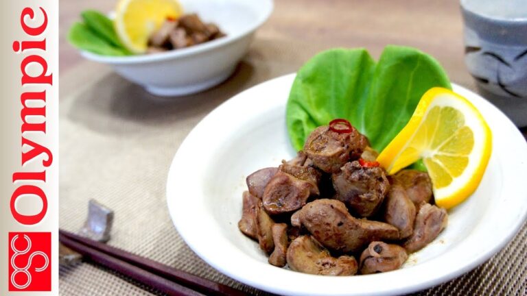 オリンピックの超簡単レシピ　 鶏レバーとハツの塩レモン炒めの作り方