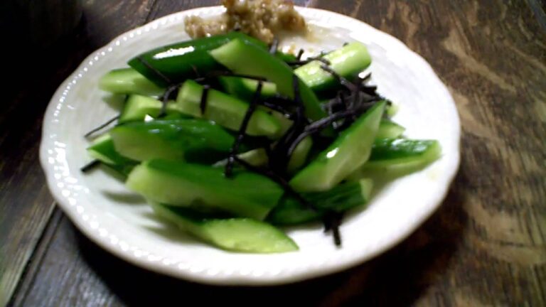 きゅうりと塩昆布の酒のつまみ