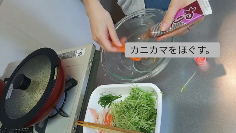 もやしと豆苗の梅肉サラダ（作り置き）
