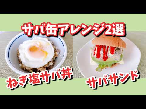 【簡単すぎる】サバ缶アレンジ2選！！火を使わない【5分レシピ】