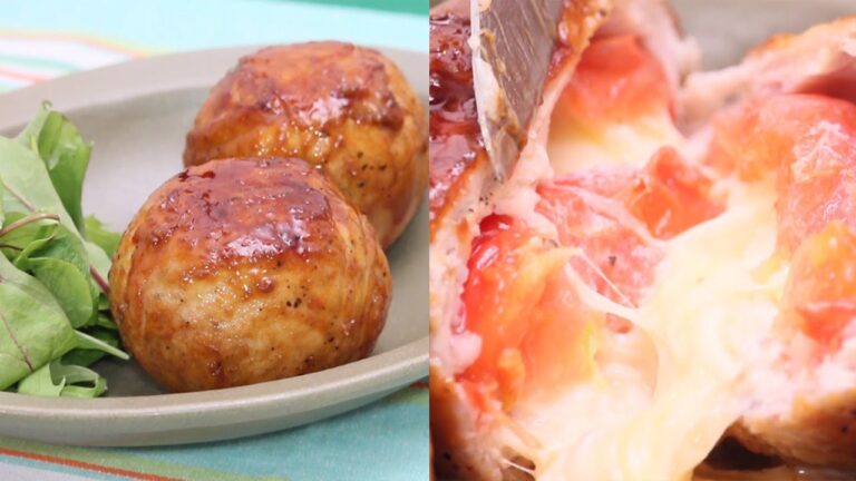 丸ごとトマトでジューシー♡どでかトマトチーズ肉巻き｜C CHANNELレシピ