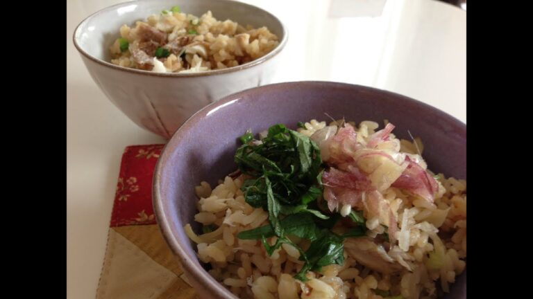 【簡単美味しい炊き込みご飯】55.鯛と新しょうがの炊き込みご飯