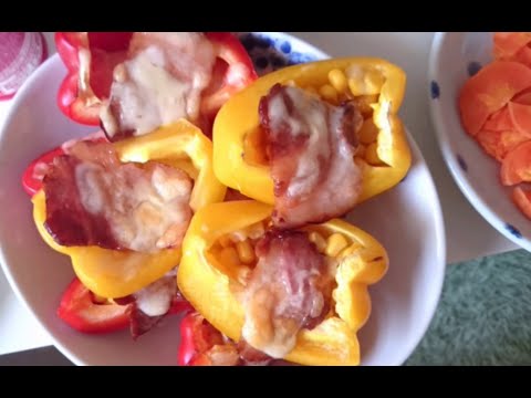 【料理レシピ】パプリカのチーズ焼きの作り方