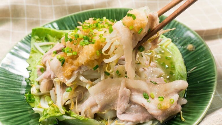 節約メインおかず！電子レンジdeもやしと豚バラのミルフィーユ