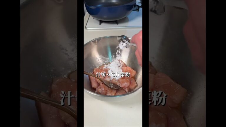 鶏むね肉とナスの甘酢炒め