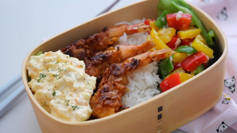 「まるめし」冷めても美味しい!カリカリザクザク衣のえびふらい弁当 | Fried shrimp - Japanese Bento Lunch Box