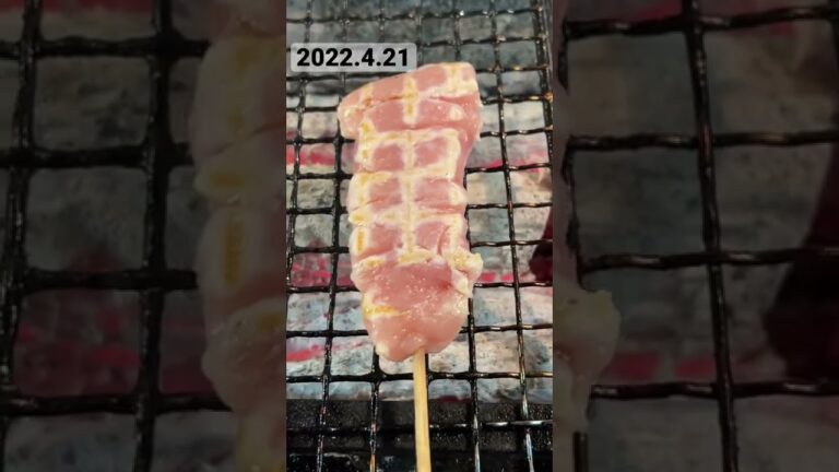 本日の串「赤鶏ささみわさび」#shorts #焼き鳥