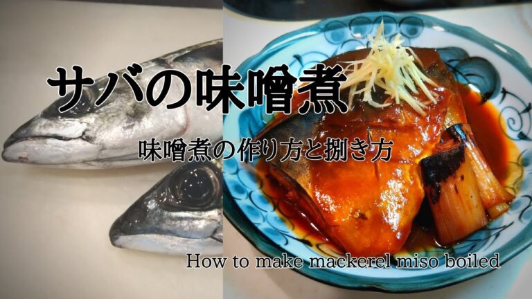サバの味噌煮【居酒屋開店】料理人教える味噌煮の作り方と捌き方/美味しくなるコツ教えます！
