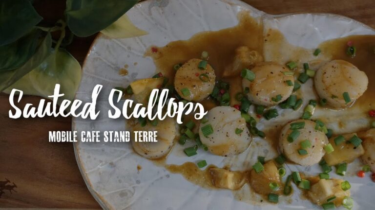 How to make sauteed scallops. ホタテのレモンバターソテー 【Food Truck Cooking】