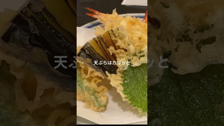 福岡市室見　江戸前蕎麦の名店「多め勢」の天ぷらそば #shorts