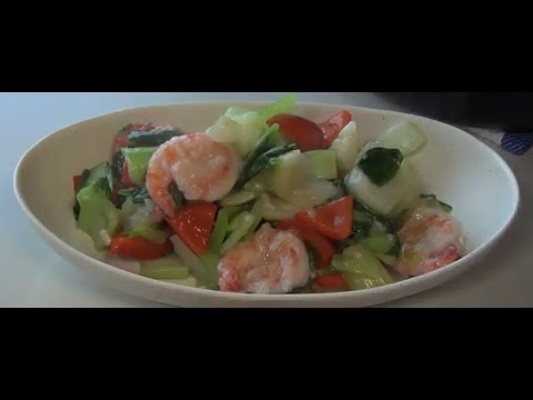 プリプリえびのあっさり塩炒め（田口恵美）